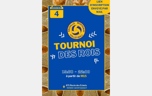 Tournoi interne des Rois (M15-M18-M21-seniors-masters)