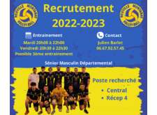 Recrutement 2022-2023 : Senior Dép.