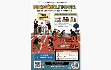 Le multivolley intergénérationnel en famille arrive au VVS, réservez vos mercredis !